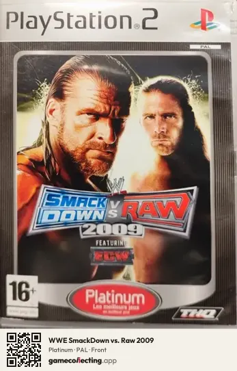 WWE SmackDown vs. Raw 2009 PlayStation 2, PAL box front