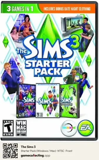 The Sims 3 Computer, NTSC box front