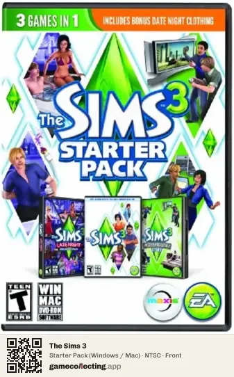 The Sims 3 Computer, NTSC box front