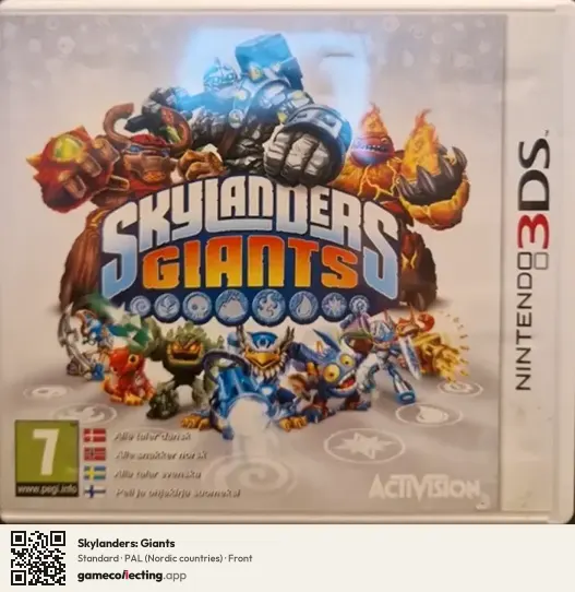 Skylanders: Giants Nintendo 3DS, Nordic countries box front