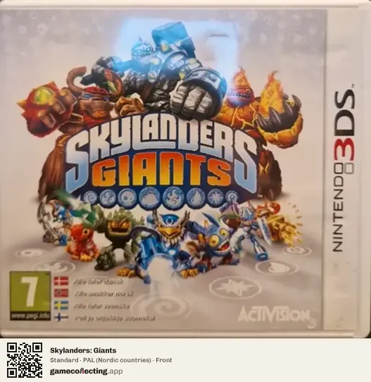Skylanders: Giants Nintendo 3DS, Nordic countries box front