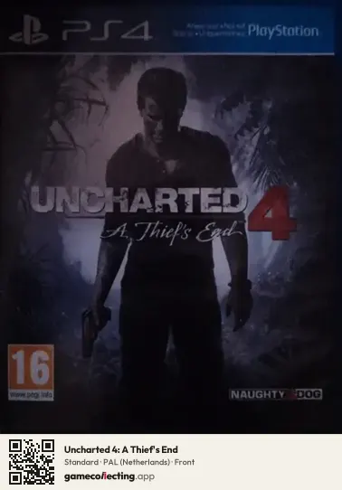 Uncharted 4: A Thief's End PlayStation 4, Netherlands box front