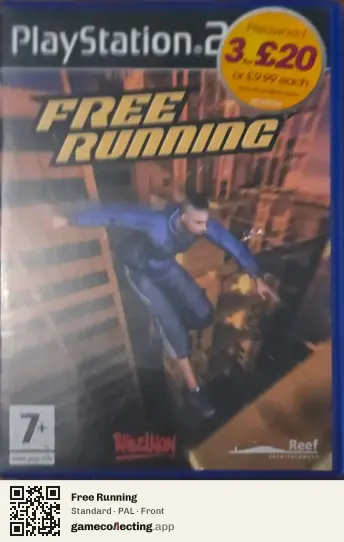 Free Running PlayStation 2, PAL box front