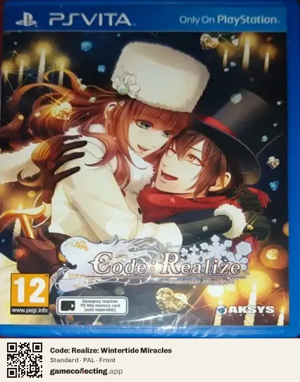Code: Realize: Wintertide Miracles PlayStation Vita, PAL box front