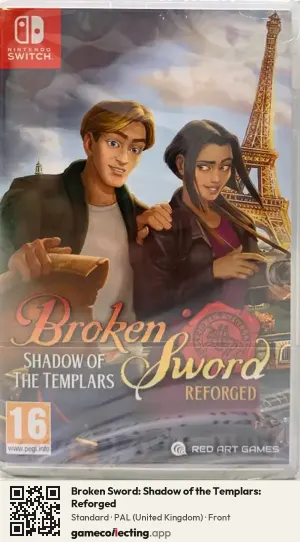 Broken Sword: Shadow of the Templars: Reforged Nintendo Switch, United Kingdom box front