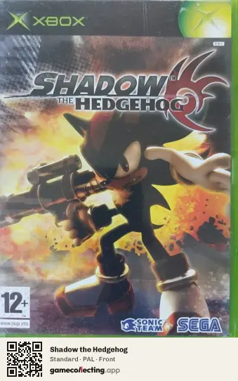Shadow the Hedgehog Xbox, PAL box front