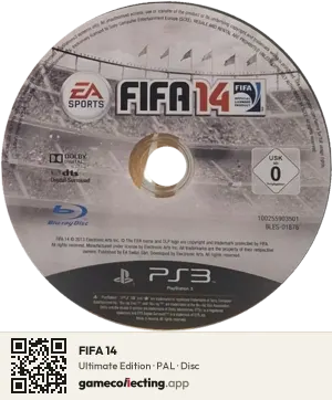 FIFA 14 PlayStation 3, PAL disc