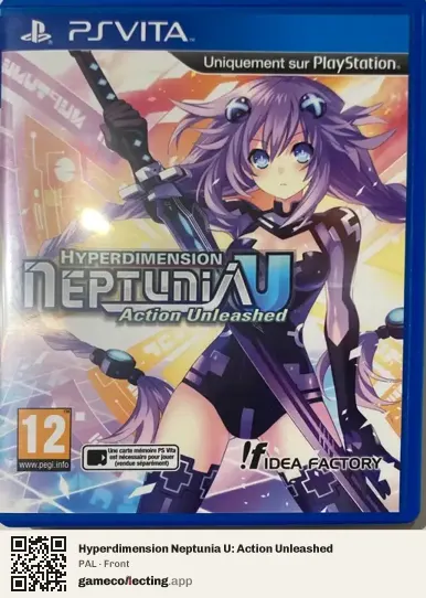 Hyperdimension Neptunia U: Action Unleashed PlayStation Vita, PAL box front