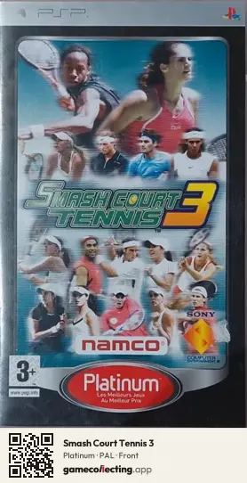 Smash Court Tennis 3 PlayStation Portable, PAL box front