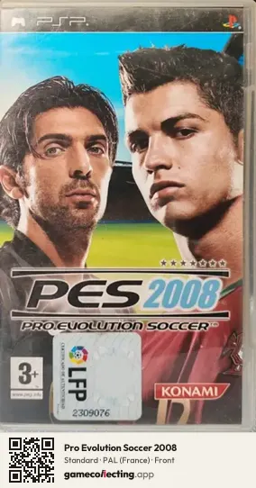 Pro Evolution Soccer 2008 PlayStation Portable, France box front