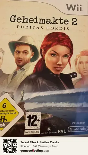 Secret Files 2: Puritas Cordis Nintendo Wii, Germany box front