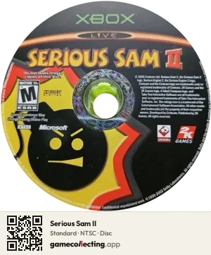 Serious Sam II Xbox, NTSC disc
