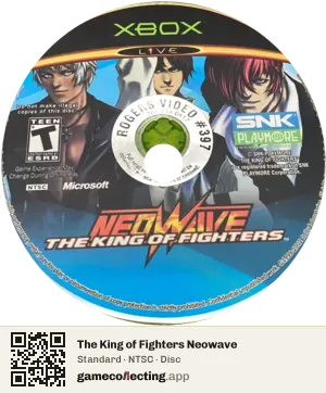 The King of Fighters Neowave Xbox, NTSC disc