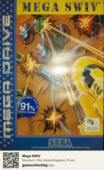 Mega SWIV Sega Mega Drive / Genesis, United Kingdom box front