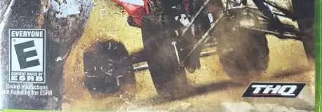 MX vs. ATV Untamed, the ESRB box on its front