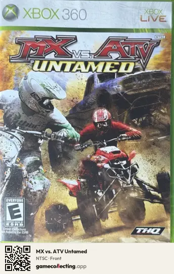 MX vs. ATV Untamed Xbox 360, NTSC box front