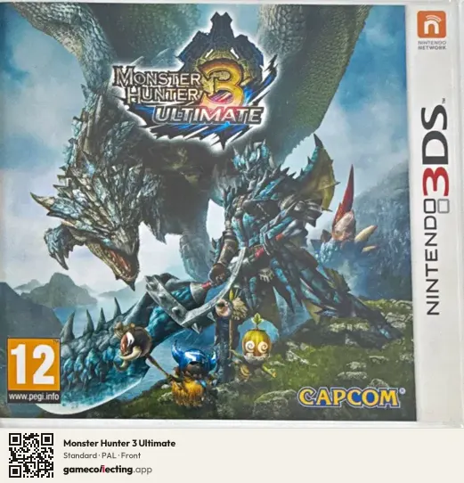 Monster Hunter 3 Ultimate Nintendo 3DS, PAL box front