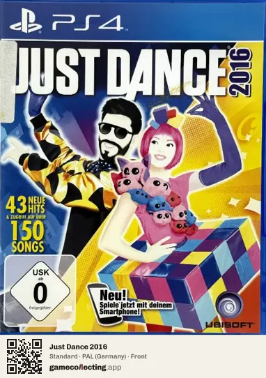 Just Dance 2016 PlayStation 4, Germany box front