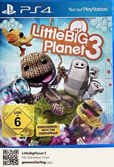 LittleBigPlanet 3 PlayStation 4, Germany box front