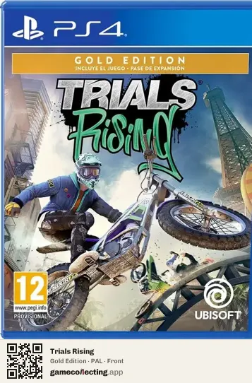 Trials Rising PlayStation 4, PAL box front