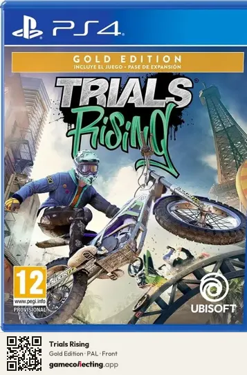 Trials Rising PlayStation 4, PAL box front