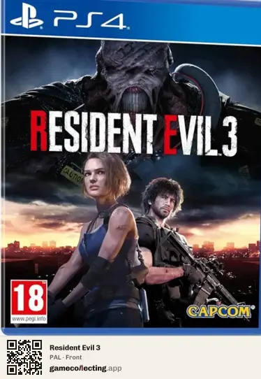 Resident Evil 3 PlayStation 4, PAL box front