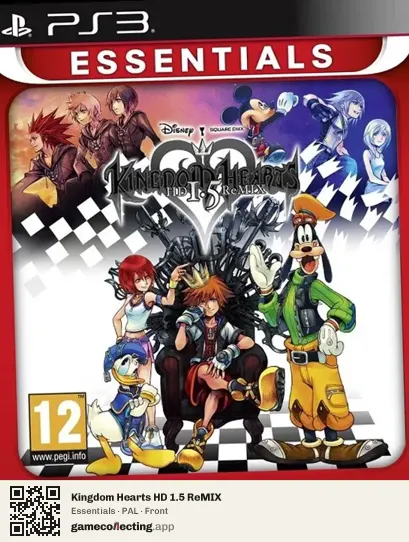 Kingdom Hearts HD 1.5 ReMIX PlayStation 3, PAL box front