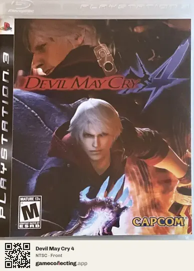 Devil May Cry 4 PlayStation 3, NTSC box front