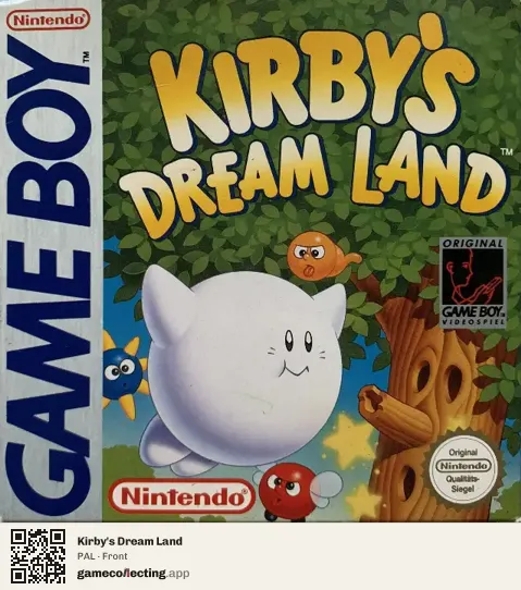 Kirby's Dream Land Game Boy, PAL box front