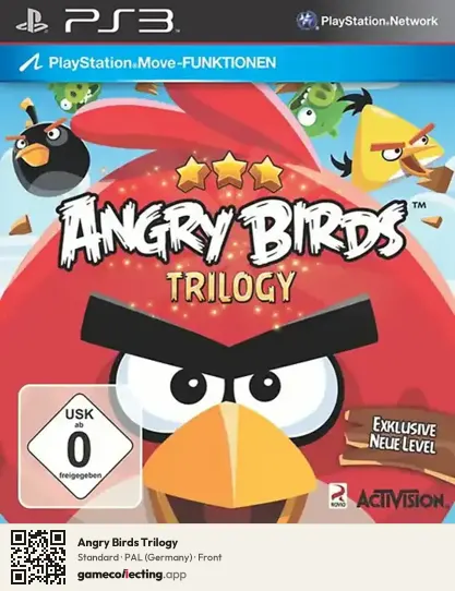 Angry Birds Trilogy PlayStation 3, Germany box front