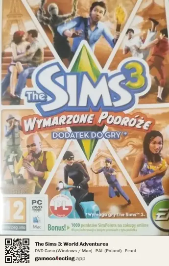 The Sims 3: World Adventures Computer, Poland box front