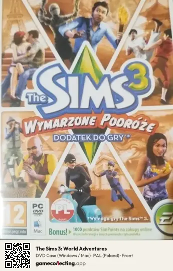 The Sims 3: World Adventures Computer, Poland box front