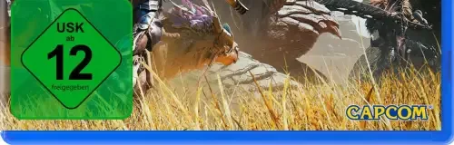 Monster Hunter Wilds, the USK square on its front