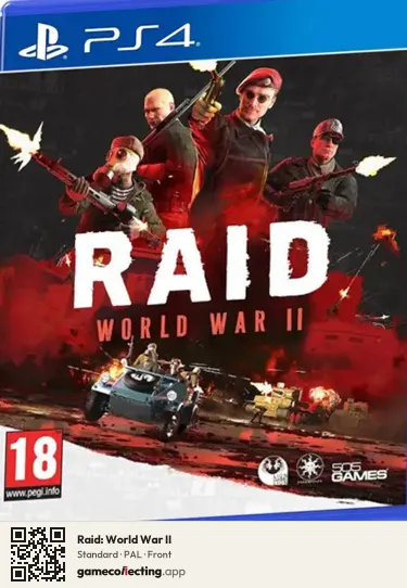 Raid: World War II PlayStation 4, PAL box front