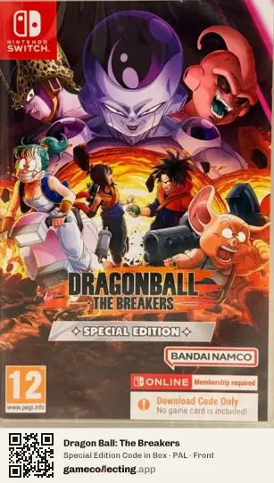 Dragon Ball: The Breakers Nintendo Switch, PAL box front
