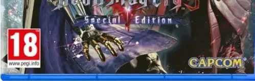 Devil May Cry 5, the PEGI square on its front