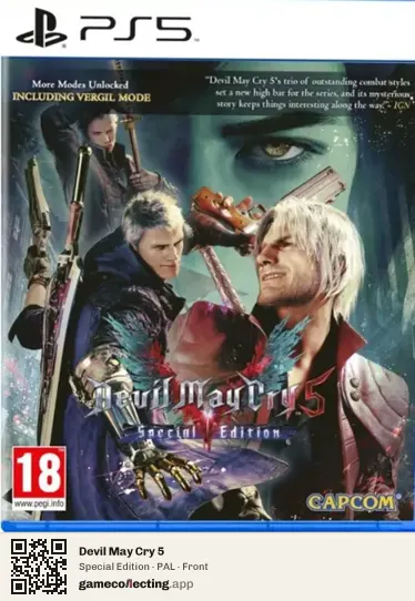 Devil May Cry 5 PlayStation 5, PAL box front