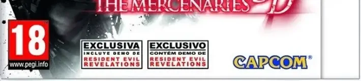 Resident Evil: The Mercenaries 3D, the PEGI square on its front