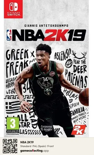 NBA 2K19 Nintendo Switch, Spain box front