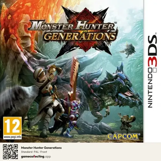 Monster Hunter Generations Nintendo 3DS, PAL box front