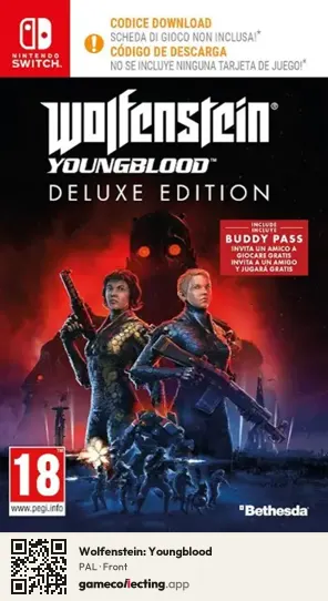 Wolfenstein: Youngblood Nintendo Switch, PAL box front