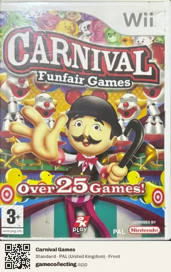 Carnival Games Nintendo Wii, United Kingdom box front