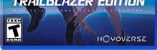 Honkai: Star Rail: Trailblazer Edition, the ESRB box on its front