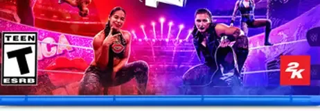 WWE 2K24, the ESRB box on its front