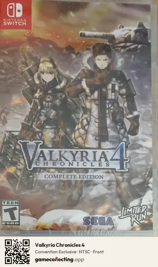 Valkyria Chronicles 4 Nintendo Switch, NTSC box front