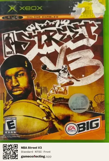 NBA Street V3 Xbox, NTSC box front
