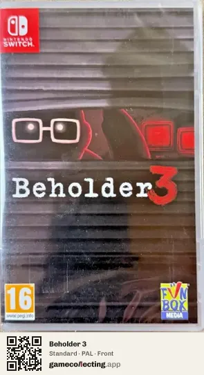 Beholder 3 Nintendo Switch, PAL box front