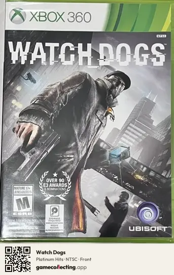 Watch Dogs Xbox 360, NTSC box front