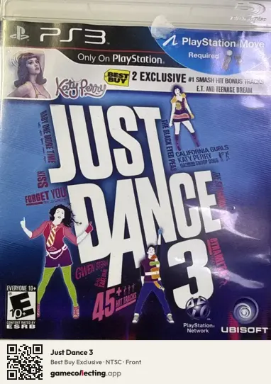 Just Dance 3 PlayStation 3, NTSC box front