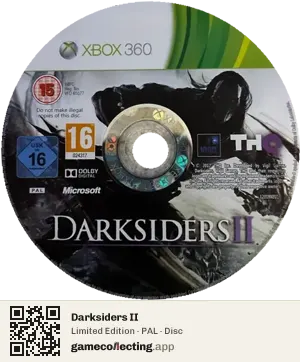 Darksiders II Xbox 360, PAL disc